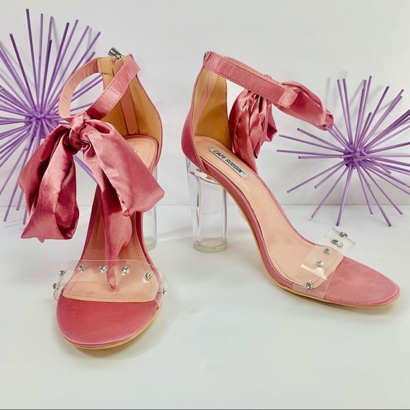 Cape Robbin Shoes - Cape Robbin ,Benny / Pink Lucite Rhinestone Heel